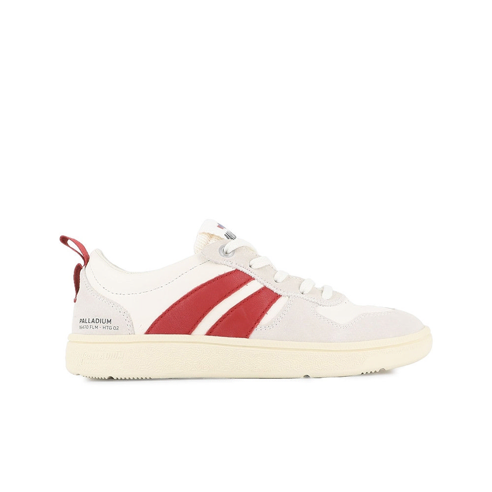 Palladium Pallacup Flame LTH Cream/Chili Casual Shoes 74485174