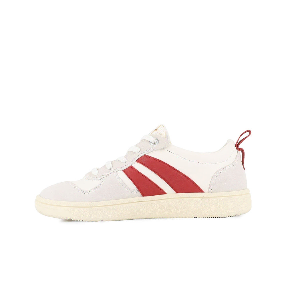 Shop Palladium Pallacup Flame LTH Cream/Chili Casual Shoes 74485174
