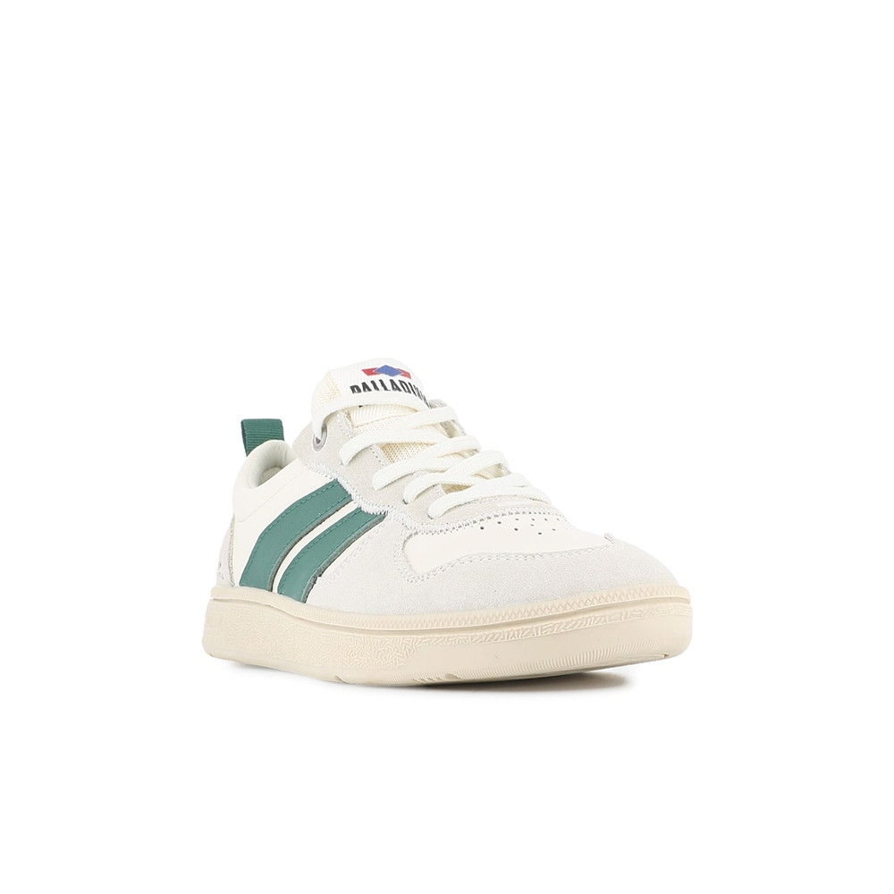 Order Palladium Pallacup Flame LTH Cream/Foliage Green Casual Shoes 74485193