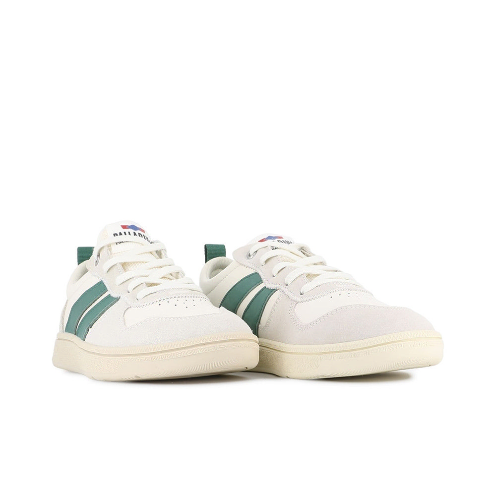 Details for Palladium Pallacup Flame LTH Cream/Foliage Green Casual Shoes 74485193