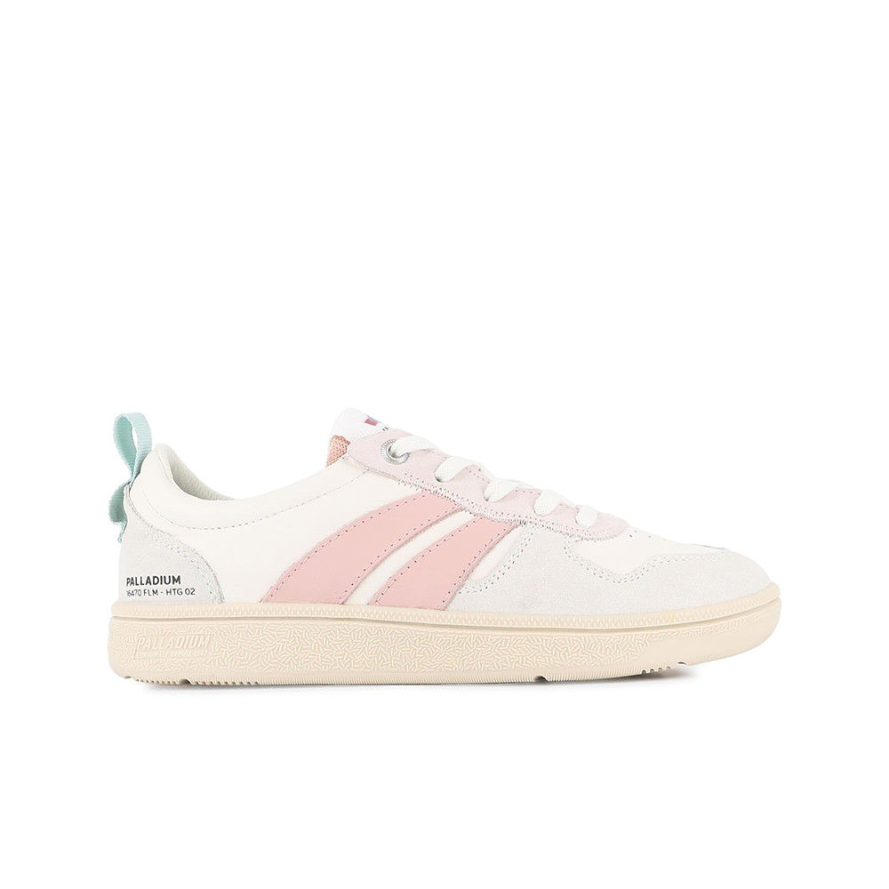 Palladium Pallacup Flame LTH Cream/Powder Pink Casual Shoes 74485165