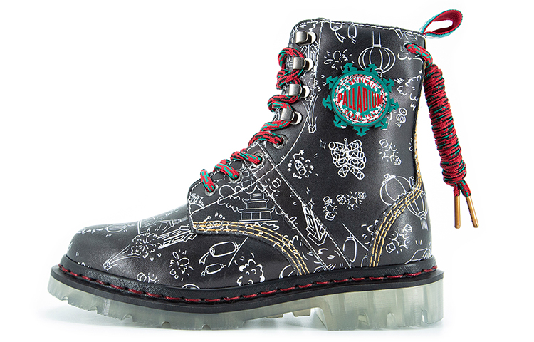 Palladium Pallafusion Hi 'Double Dan Black Leather'