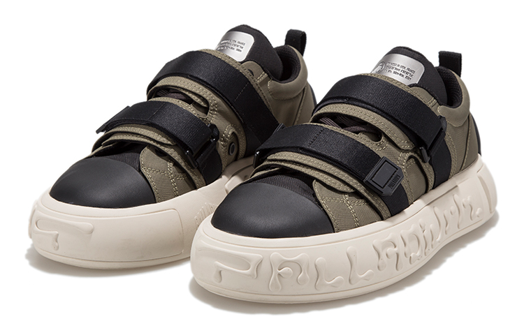 Lookbook 팔라디움 팔라노트 로우 '그린/그레이/화이트' 08755-340-M