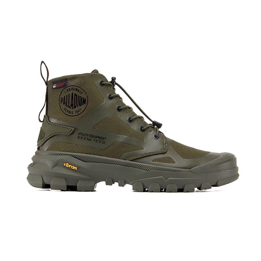 Palladium Pallarider Cuff WPA Olive Night Casual Sneakers 74343325