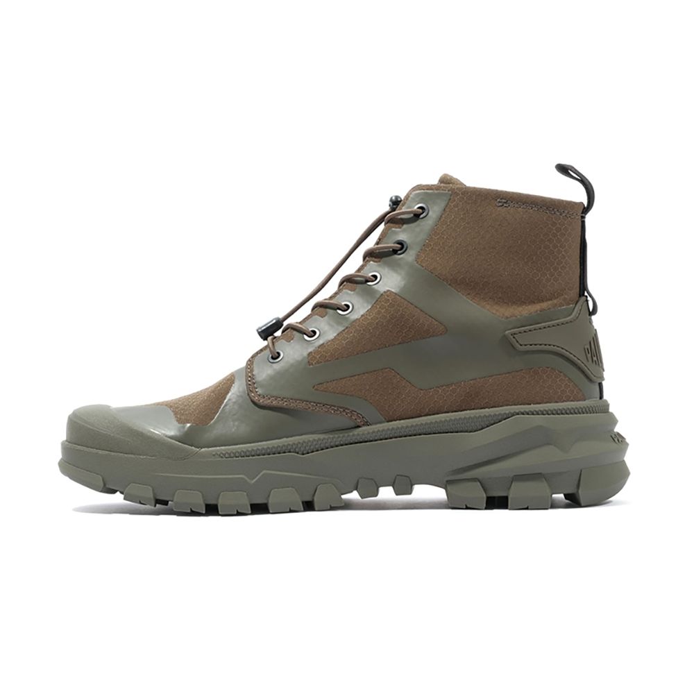 Shop Palladium Pallarider Cuff WPA Olive Night Casual Sneakers Heren/Dames 74343325