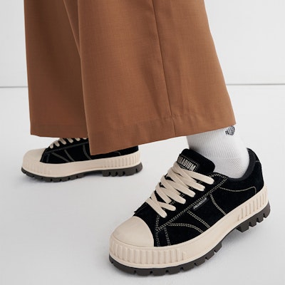 Palladium Pallashock 90 Suede 'Black Smoke White' 78517-081-M Details for Palladium Pallashock 90 Suede 'Black Smoke White' 78517-081-M