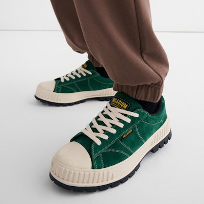 Palladium Pallashock 90 Suede 'Green Smoke White' 78517-342-M Details for Palladium Pallashock 90 Suede 'Green Smoke White' 78517-342-M