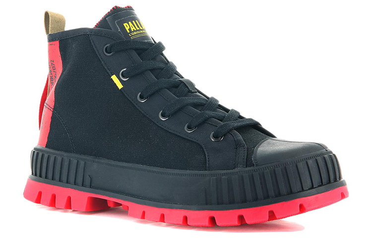 Lookbook Palladium Pallashock Hi '黑粉' 女鞋 77196-008-M