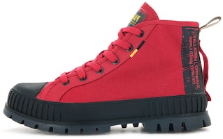 Palladium Pallashock Hi 'Red Canvas' 77196-614-M Palladium Pallashock Hi 'Red Canvas' 77196-614-M