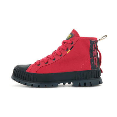 Palladium Pallashock Hi 'Red Canvas'