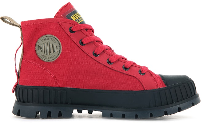 Palladium Pallashock Hi 'Red Canvas' 77196-614-M Order Palladium Pallashock Hi 'Red Canvas' 77196-614-M