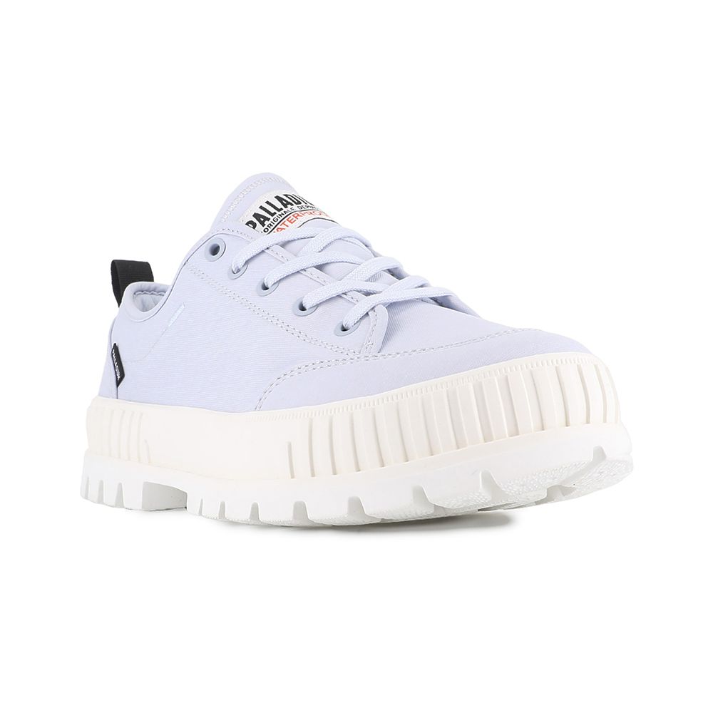 Order パラディウム パラショック LO OG WP+ ブルー アート カジュアルシューズ 74408409