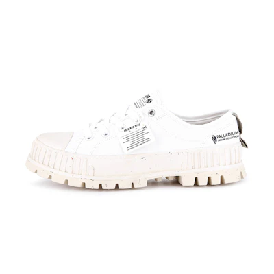 Palladium Pallashock Lo Organic 'White Canvas'