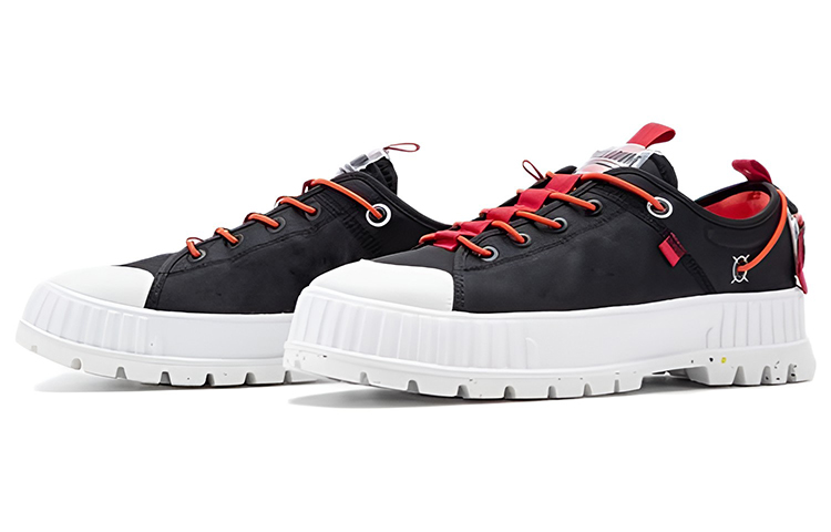 Shop Palladium Pallashock Low ''Black Essentials'' - Kasut Hitam Essentials Lelaki. 77898-008-M