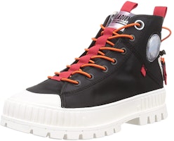 Palladium Pallashock Mid ''Hitam Putih Merah'' 77354-008-M Order Palladium Pallashock Mid ''Hitam Putih Merah'' 77354-008-M