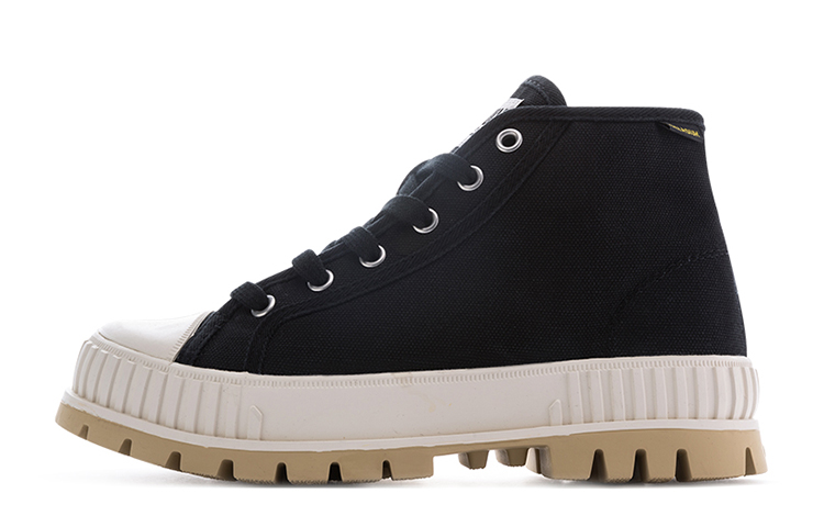 Palladium Pallashock Mid 'Black Canvas'