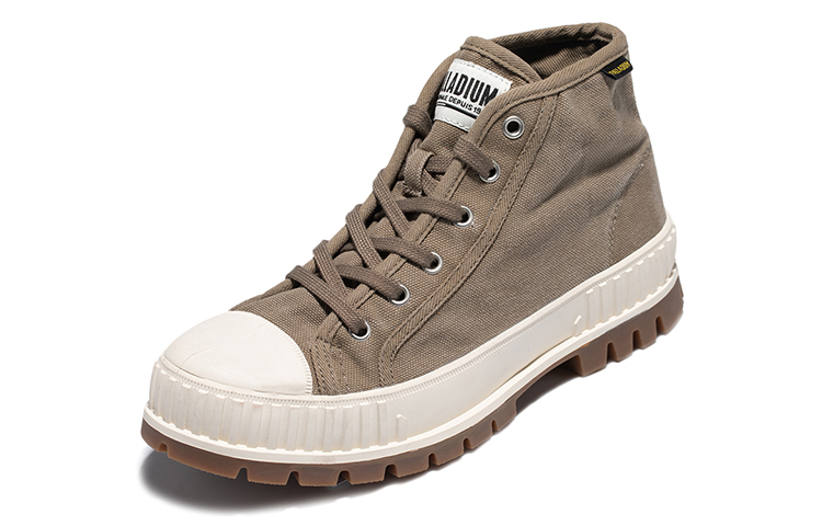 Order Palladium Pallashock 中幫帆布鞋 暗綠色