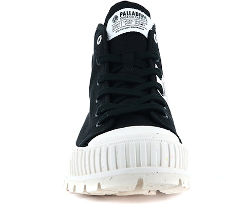 Palladium Pallashock Mid Organic 'Black Canvas' 77353-008-M Shop Palladium Pallashock Mid Organic 'Black Canvas' 77353-008-M