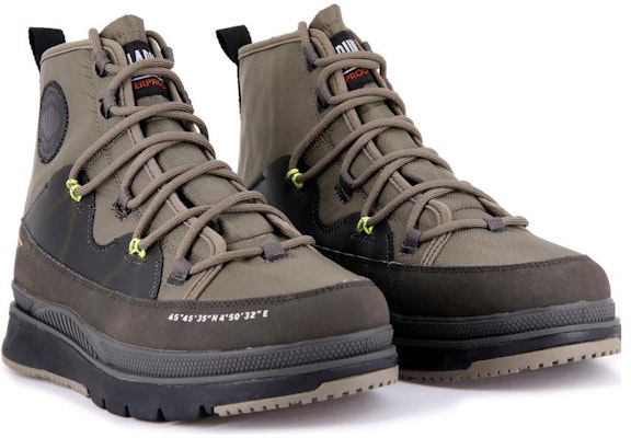 Palladium Pallasider Travel WP+ Mid 'Military Green' 07981-377-M Shop Palladium Pallasider Travel WP+ Mid 'Military Green' 07981-377-M