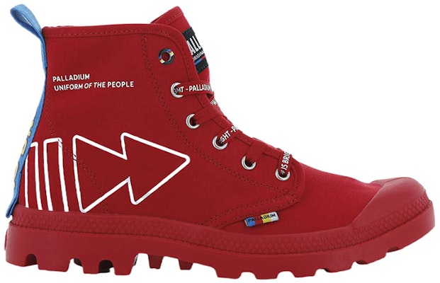 Palladium Pampa Dare REW FWD 'High-Top Canvas - Red' 76862-633-M Order Palladium Pampa Dare REW FWD 'High-Top Canvas - Red' 76862-633-M