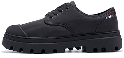 Palladium Pampa Dome Low 'Simple Solid Color Black Canvas' 78506-008-M Palladium Pampa Dome Low 'Simple Solid Color Black Canvas' 78506-008-M