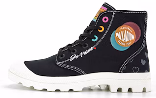 Palladium Pampa Hi 'Black Love Heart' Valentine's Day 77803-008-M Palladium Pampa Hi 'Black Love Heart' Valentine's Day 77803-008-M