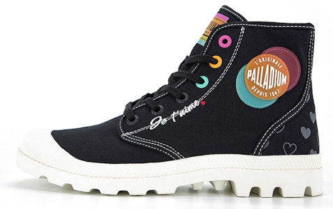パラディウム パンパ ハイ 'ブラック ラブ ハート' バレンタインデー 77803-008-M Buy パラディウム パンパ ハイ 'ブラック ラブ ハート' バレンタインデー 77803-008-M