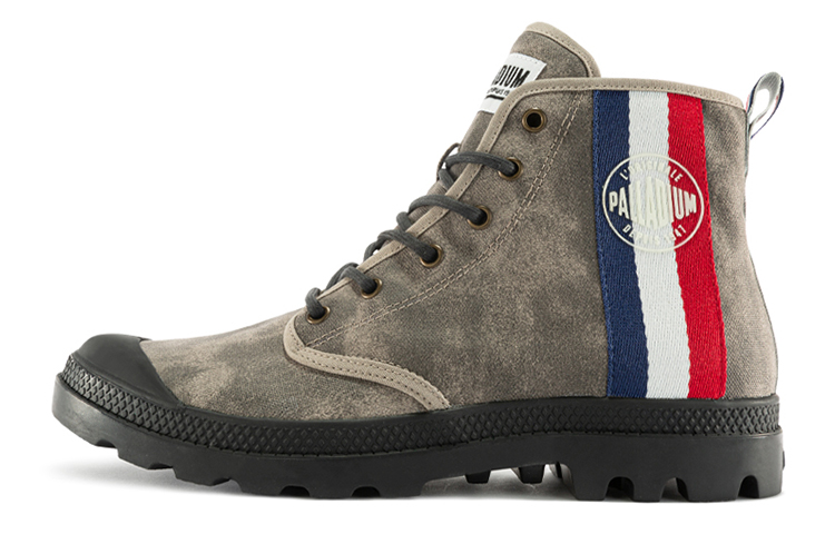 Palladium Pampa Hi 'Flag Luminous Logo Grey Black'