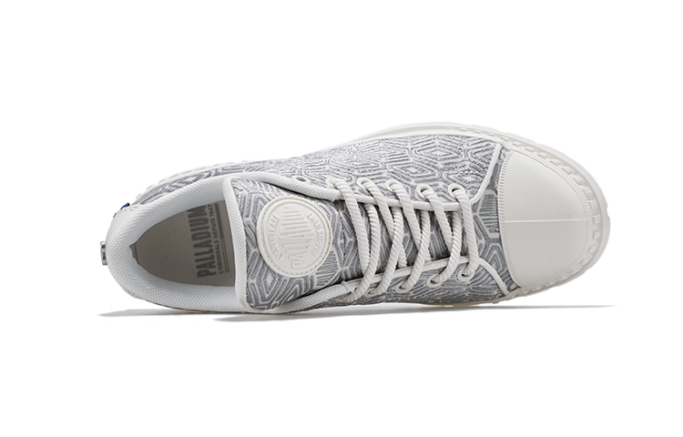Lookbook Palladium Pampa Hi 'Jacquard Floral Gris Claro' 78804-006-M