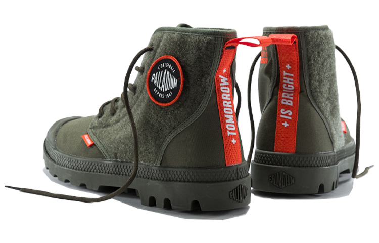Lookbook Palladium Pampa Hi 'Hijau Tentera Serbaguna' 76648-325-M