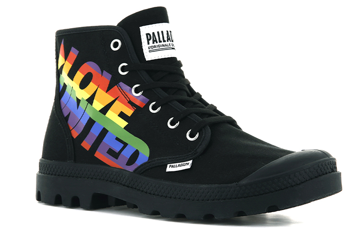 Order パラディウム パンパ ハイ ブラック 'プライド レインボー' 77081-008-M