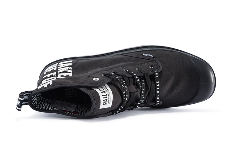 Shop Palladium Pampa Hi Future 'Hitam' 76885-008-M