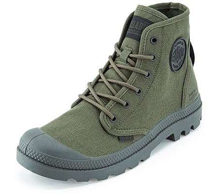 Palladium Pampa Hi HTG Supply 'Simplified Style Dark Olive Green' 77356-325-M Order Palladium Pampa Hi HTG Supply 'Simplified Style Dark Olive Green' 77356-325-M