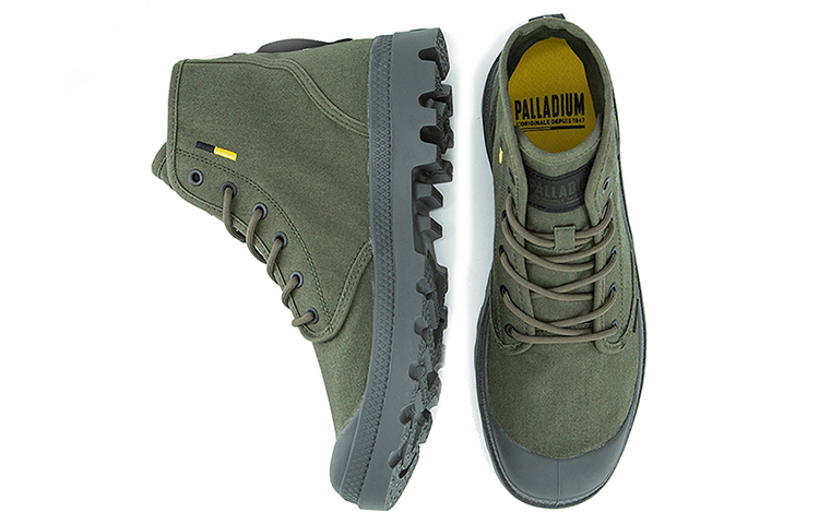 Shop Palladium Pampa Hi HTG Supply 'Estilo Simplificado Verde Oliva Oscuro' 77356-325-M