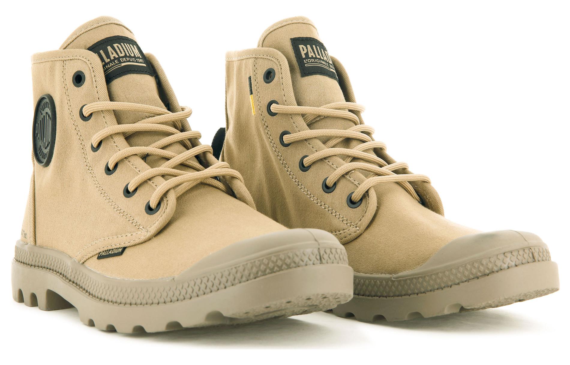 Lookbook 팔라디움 팜파 하이 HTG 서플라이 '다재다능 편안함 옐로우' 77356-227-M