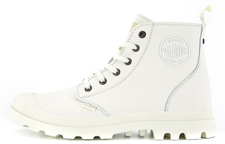 Palladium Pampa Hi Leather Smooth 'Light White' 77805-187-M
