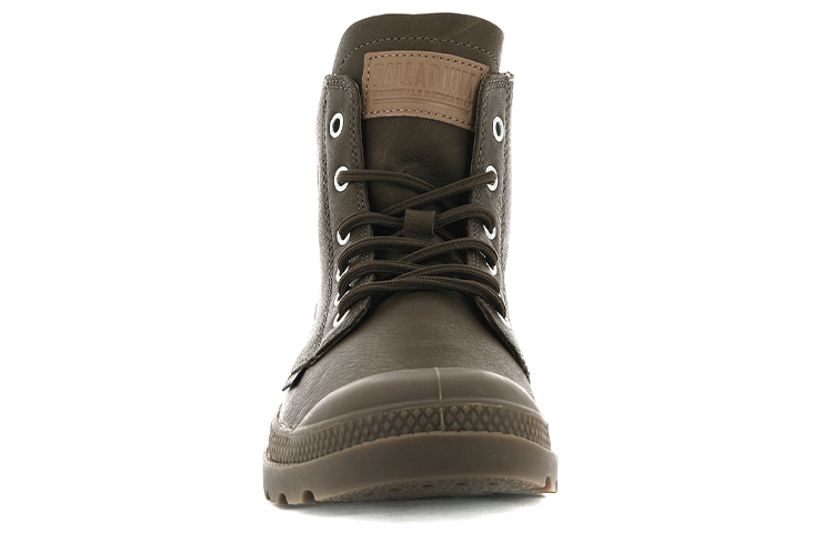 Shop Palladium Pampa Hi Leather Ul 'Marrón Oscuro' 75750-250-M