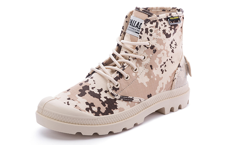 Lookbook 팔라디움 팜파 하이 OG '카모 베이지' 76657-916-M