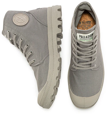 Palladium Pampa Hi Organici Earth 系列環保有機棉 潮流防滑耐磨高筒休閒帆布鞋 法蘭絨灰 Shop Palladium Pampa Hi Organici Earth 系列環保有機棉 潮流防滑耐磨高筒休閒帆布鞋 法蘭絨灰