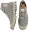 Shop Palladium Pampa Hi Organici Earth 系列環保有機棉 潮流防滑耐磨高筒休閒帆布鞋 法蘭絨灰