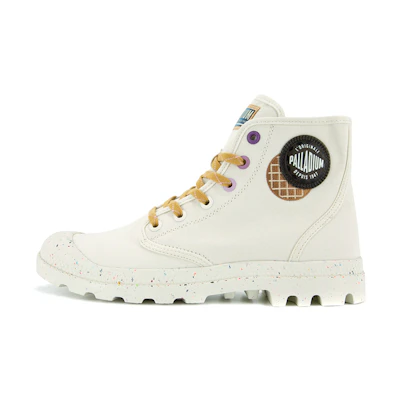 Palladium Pampa Hi Storm 'Light White Oreo'