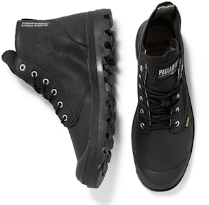 Palladium Pampa Hi Ul Leather II 'Kasut Tinggi Kulit Hitam Serbaguna' 77076-008-M Shop Palladium Pampa Hi Ul Leather II 'Kasut Tinggi Kulit Hitam Serbaguna' 77076-008-M