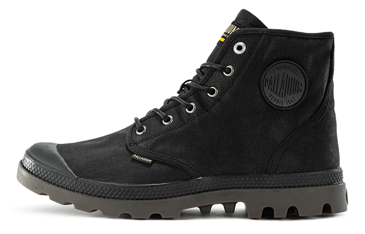 Palladium Pampa Hi Wax 'Black Canvas' 77222-008-M