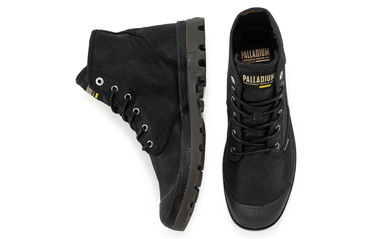Shop Palladium Pampa Hi Wax 'Kanvas Hitam' 77222-008-M