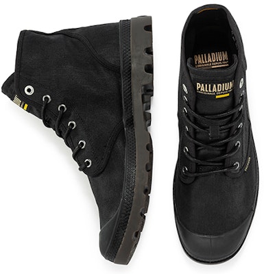 Palladium Pampa Hi Wax 'Kanvas Hitam' 77222-008-M Shop Palladium Pampa Hi Wax 'Kanvas Hitam' 77222-008-M