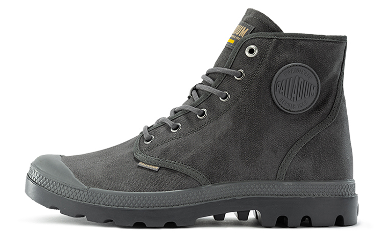 Palladium Pampa Hi Wax 'Metallic Grey'