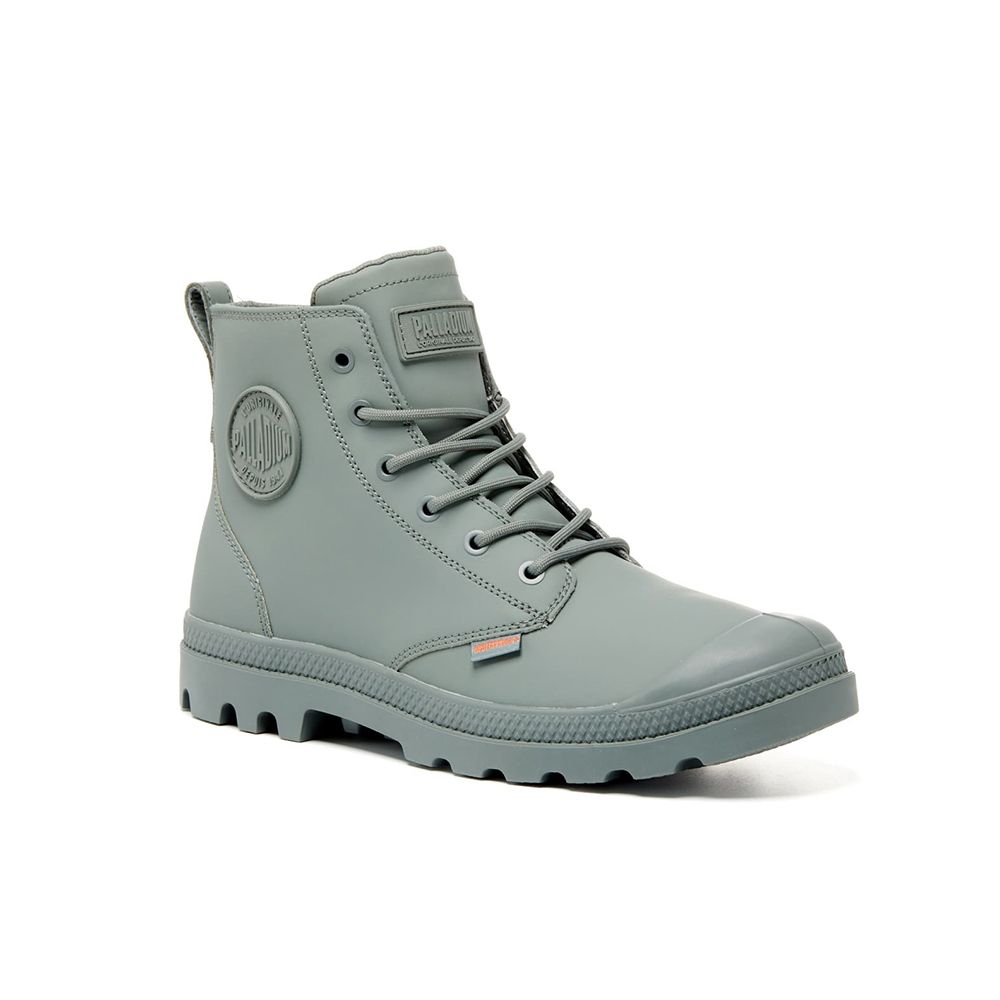 Order Palladium PAMPA HI Z Coated WP+ Scarpe Casual Verde Agave 74069381