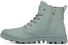 Shop Palladium PAMPA HI Z Coated WP+ Scarpe Casual Verde Agave 74069381