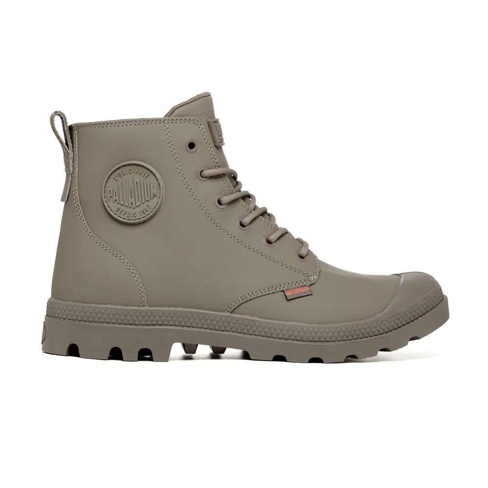 Palladium PAMPA HI Z Coated WP+ Brown Casual Shoes 74069212