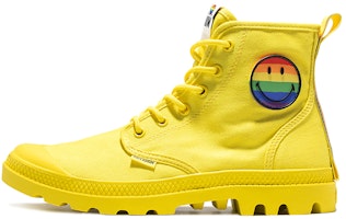 Palladium Pampa High-Top Canvas 'Smiley Pride Yellow' 76879-736-M Palladium Pampa High-Top Canvas 'Smiley Pride Yellow' 76879-736-M